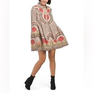 Free People Floral Mini Dress NWT